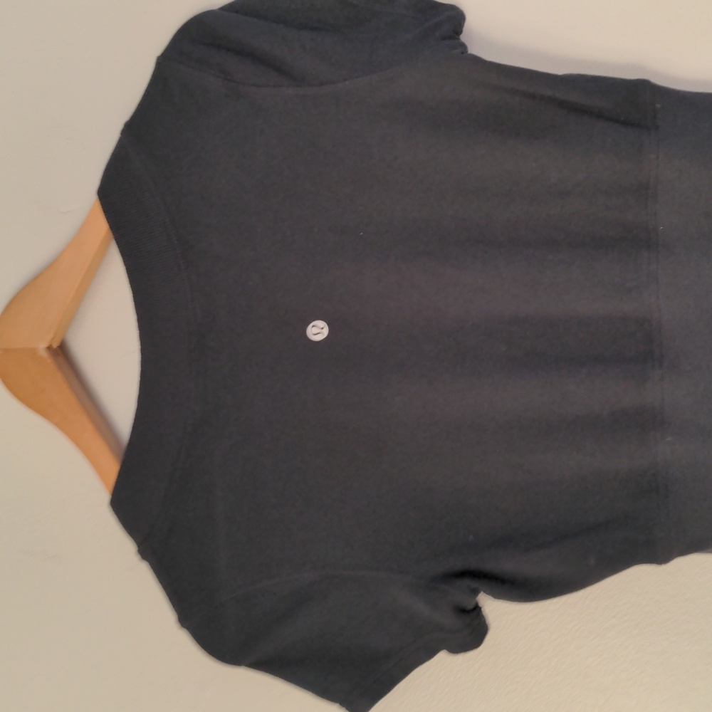 Lululemon Athletica Dance Pulse Dress Women's Size 6 Black Short Sleeve Stretch - Picture 5 of 10